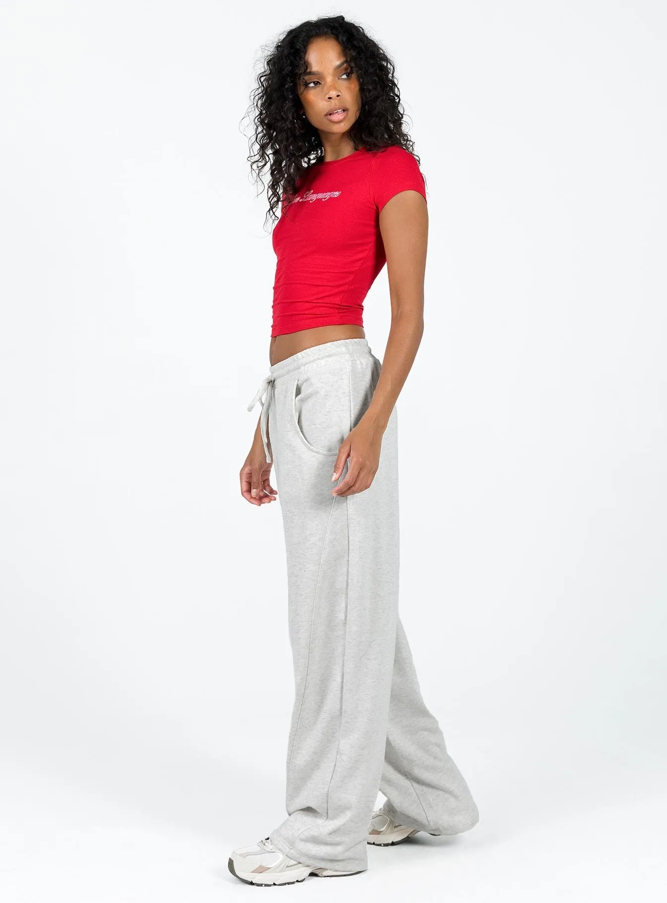 Chilly Day Ready Quality Fabric Lanter Pants Grey Marle