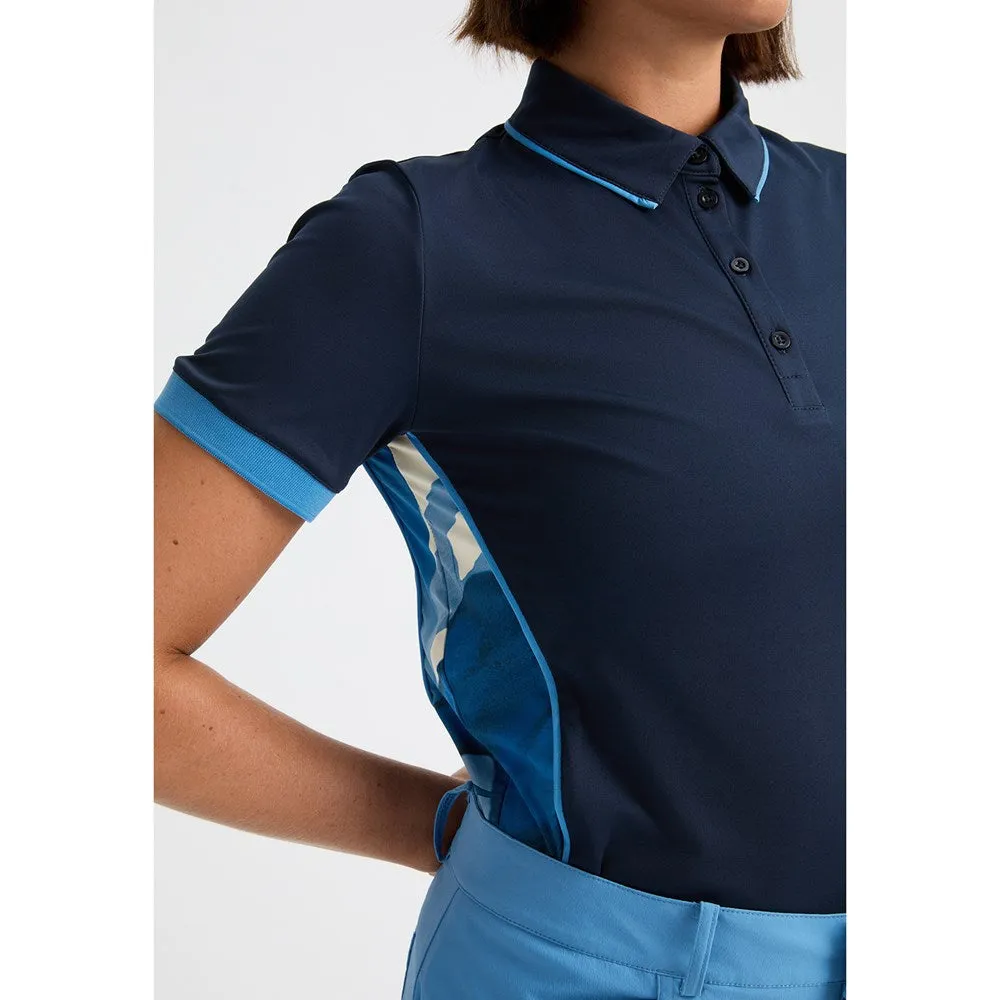 Statement Wear HighNeckStyle Rohnisch Women's Ultra Viola UV Short Sleeve Golf Shirt - Navy