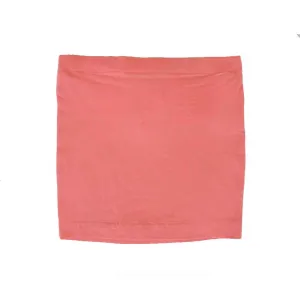 hypoallergenic material Women's Stretchy Plain Mini Skirt,Coral