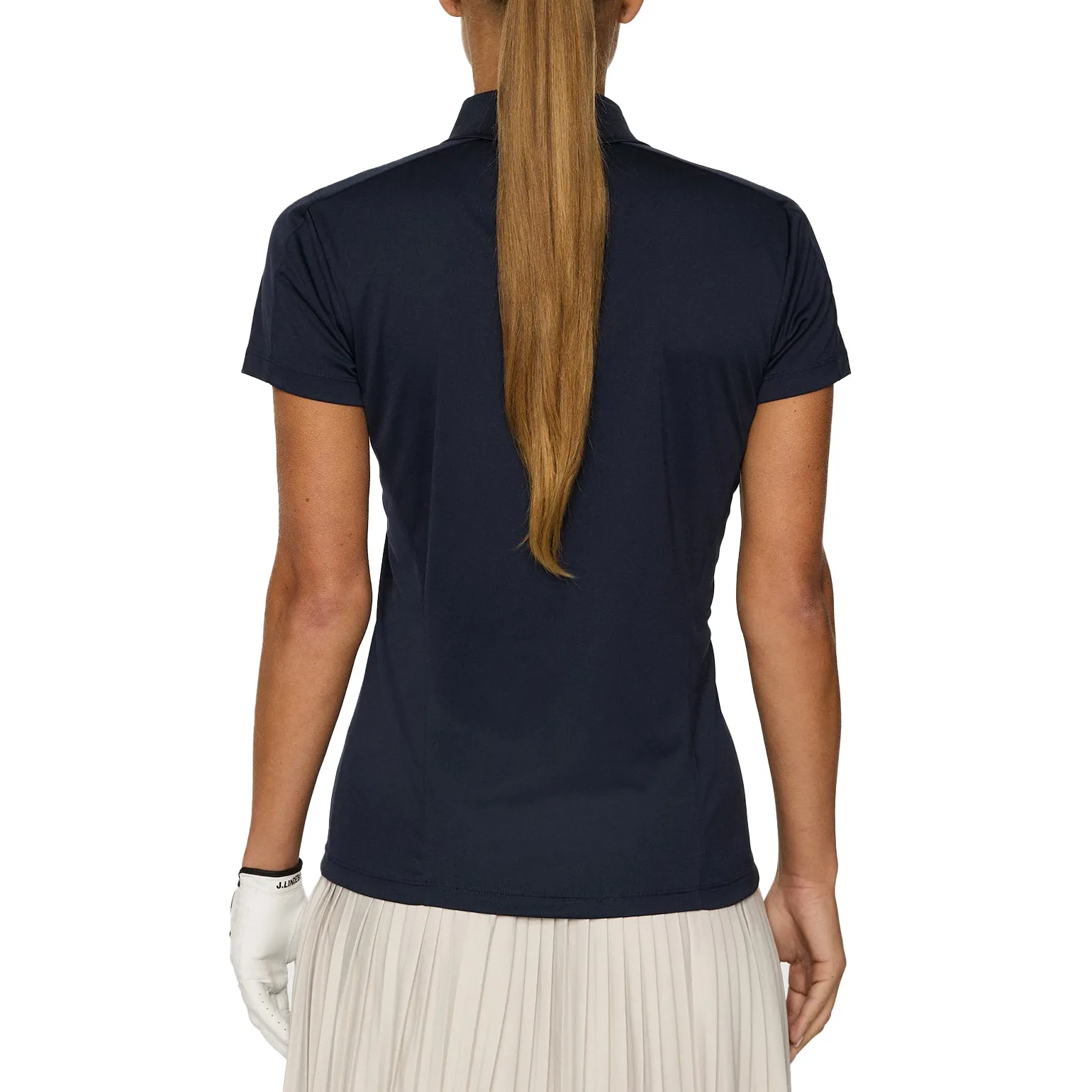 Hero Tale SweatAbsorbingTexture J.Lindeberg Women's Jessa Golf Polo Shirt - JL Navy