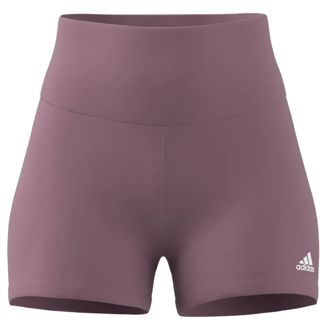 Adidas Yoga Essentials High Waisted Short Tight Mesh Panel Pro Athlete Eco Friendly Dye