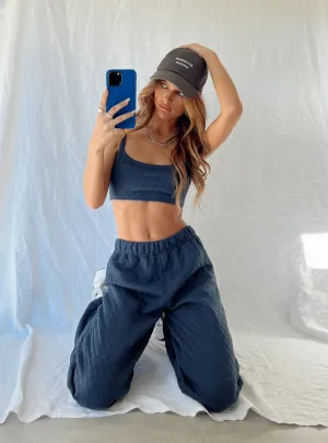 Arabella Set Navy Mid-rise fit