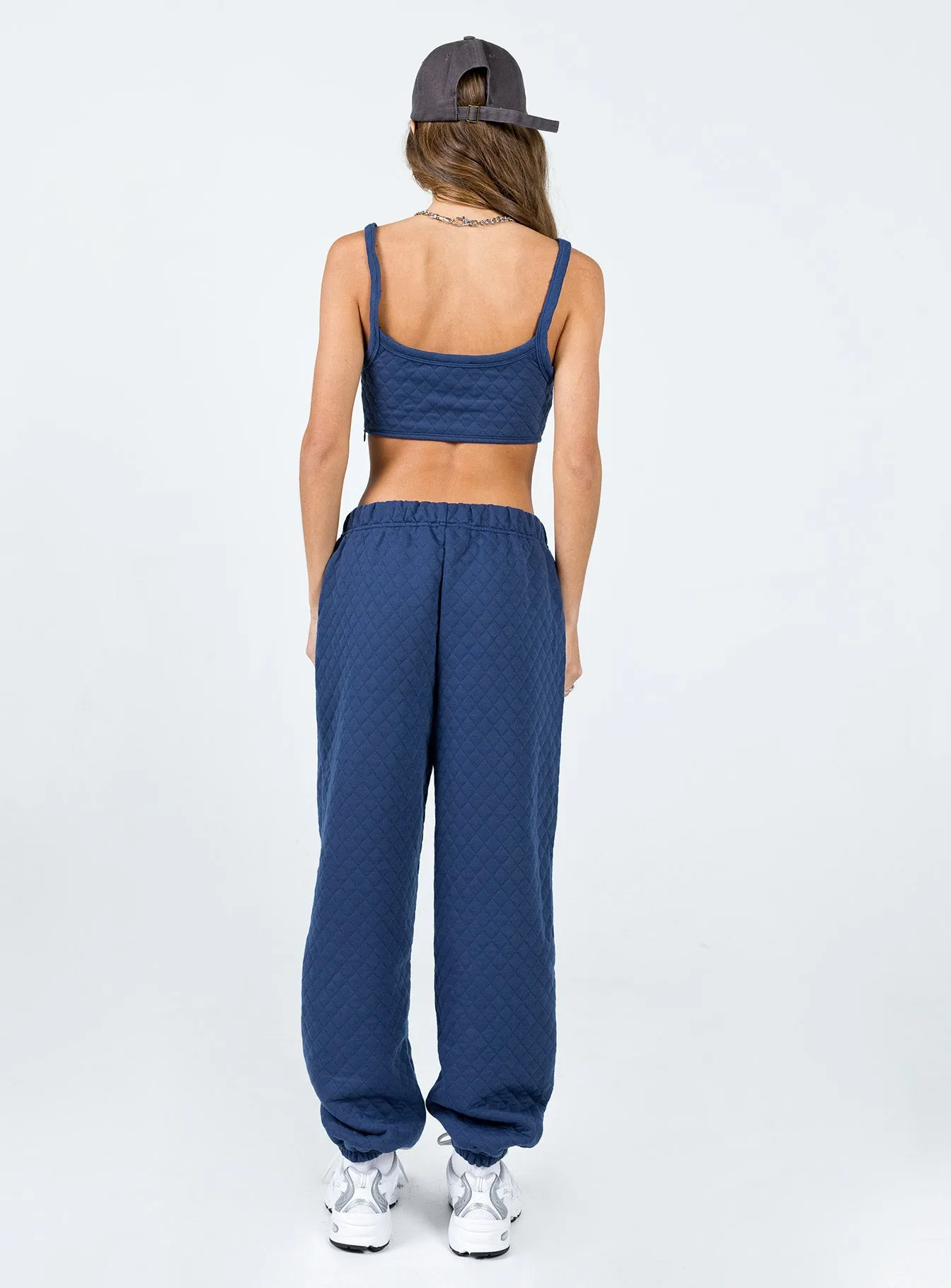 Sporty Look Structured Hemline Arabella Set Navy
