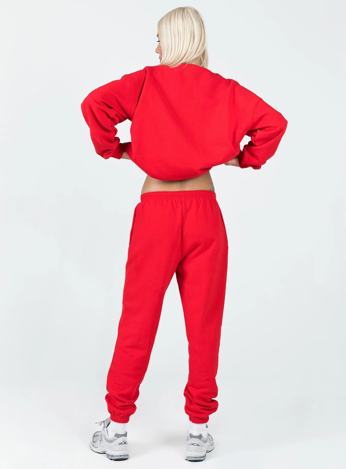 Meika Track Pants Red QuickDryTechnology