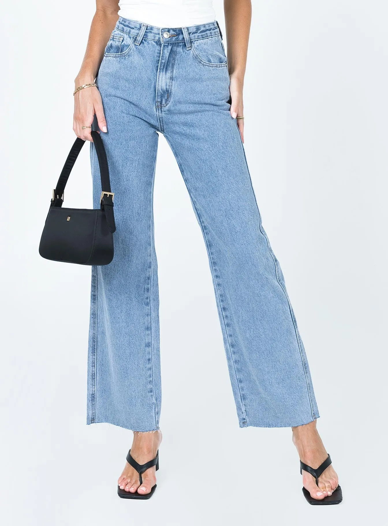 Arlington High Rise Straight Leg Jeans Denim Soft Finish