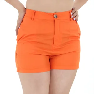 Anti Pilling Technology Women's Nylon Short,Orange