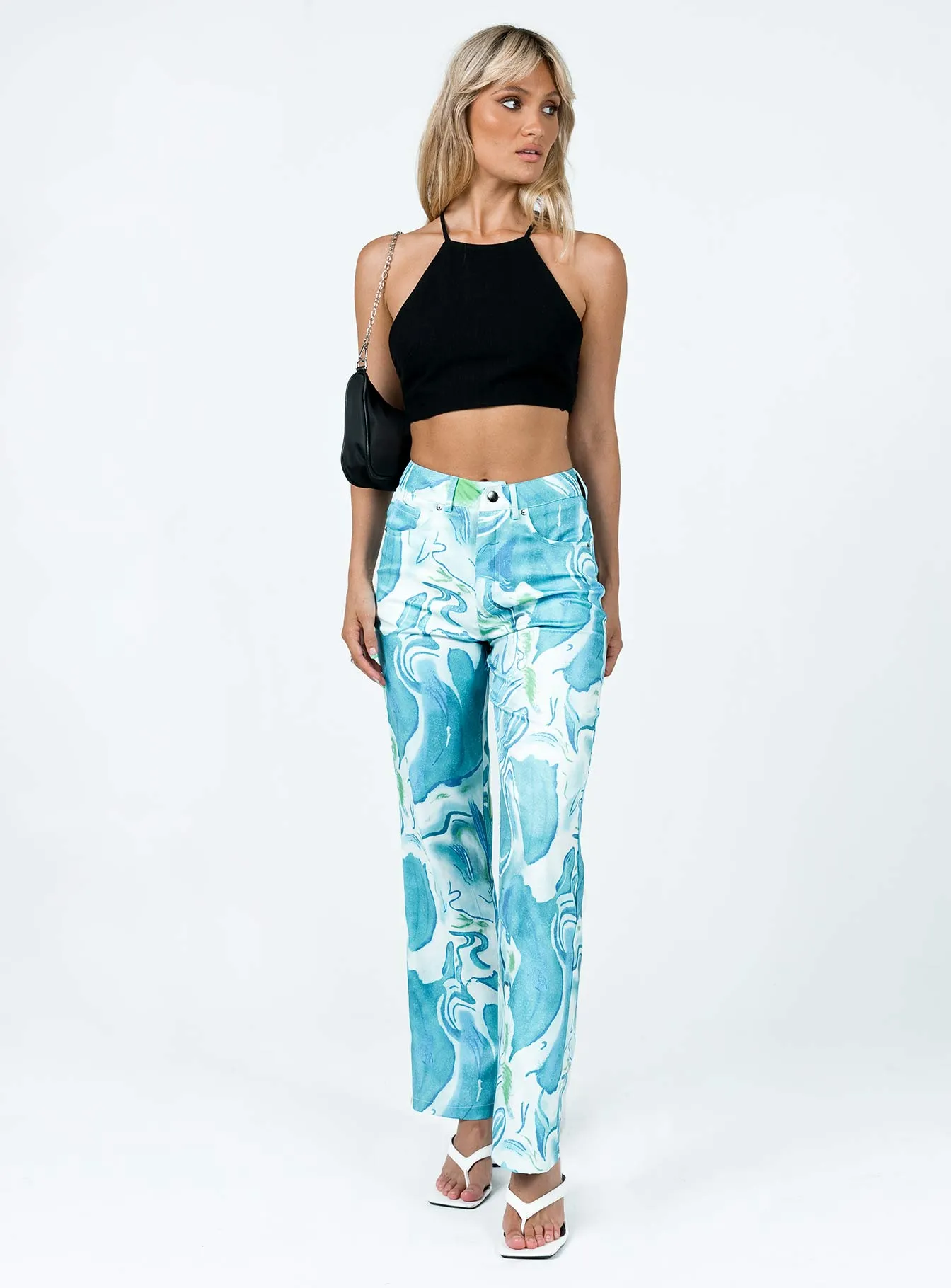 Helda Pants Blue Adaptive Fit