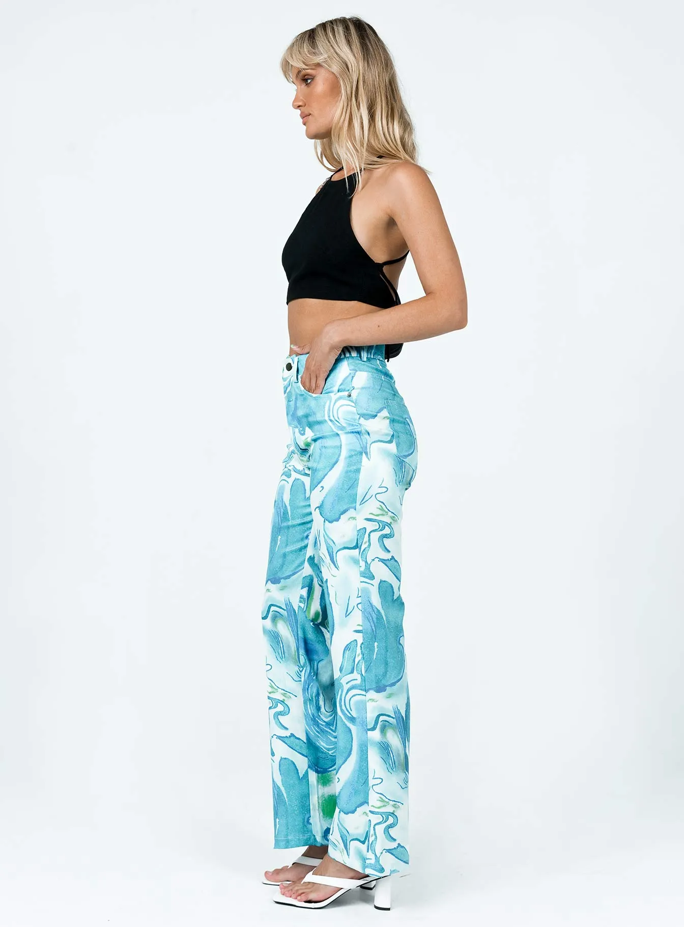 Helda Pants Blue Low Maintenance