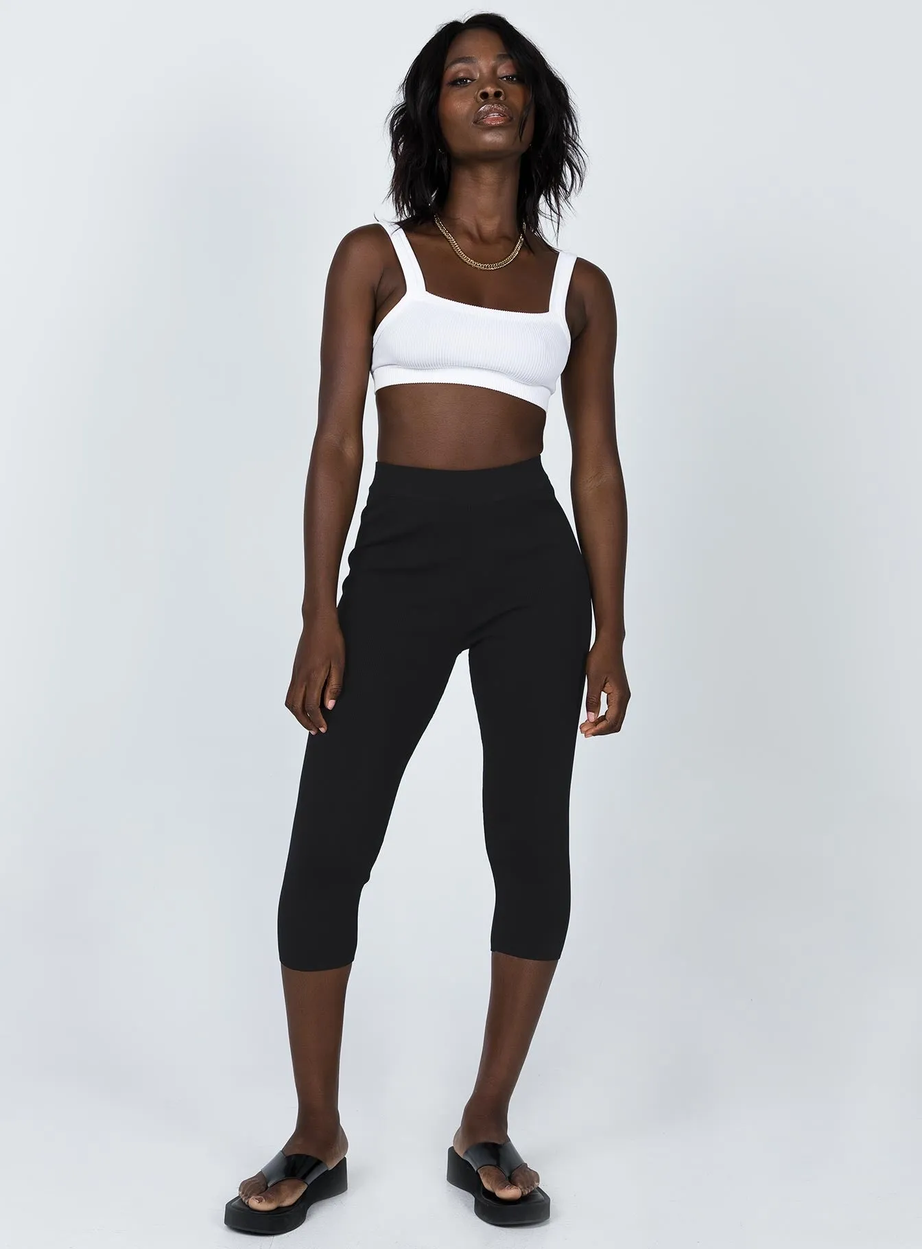 The Highway Capris Fitted waist