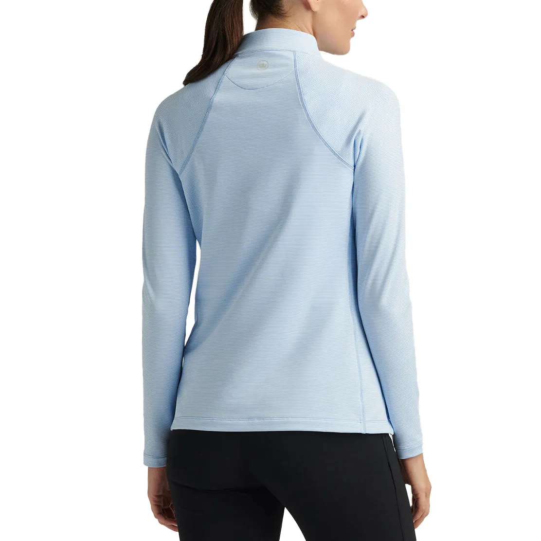 Handmade Glow Effortless Style Peter Millar Women's Women's Women's Sugar Stripe Perth 1/4 Midlayer - Cottage Blue
