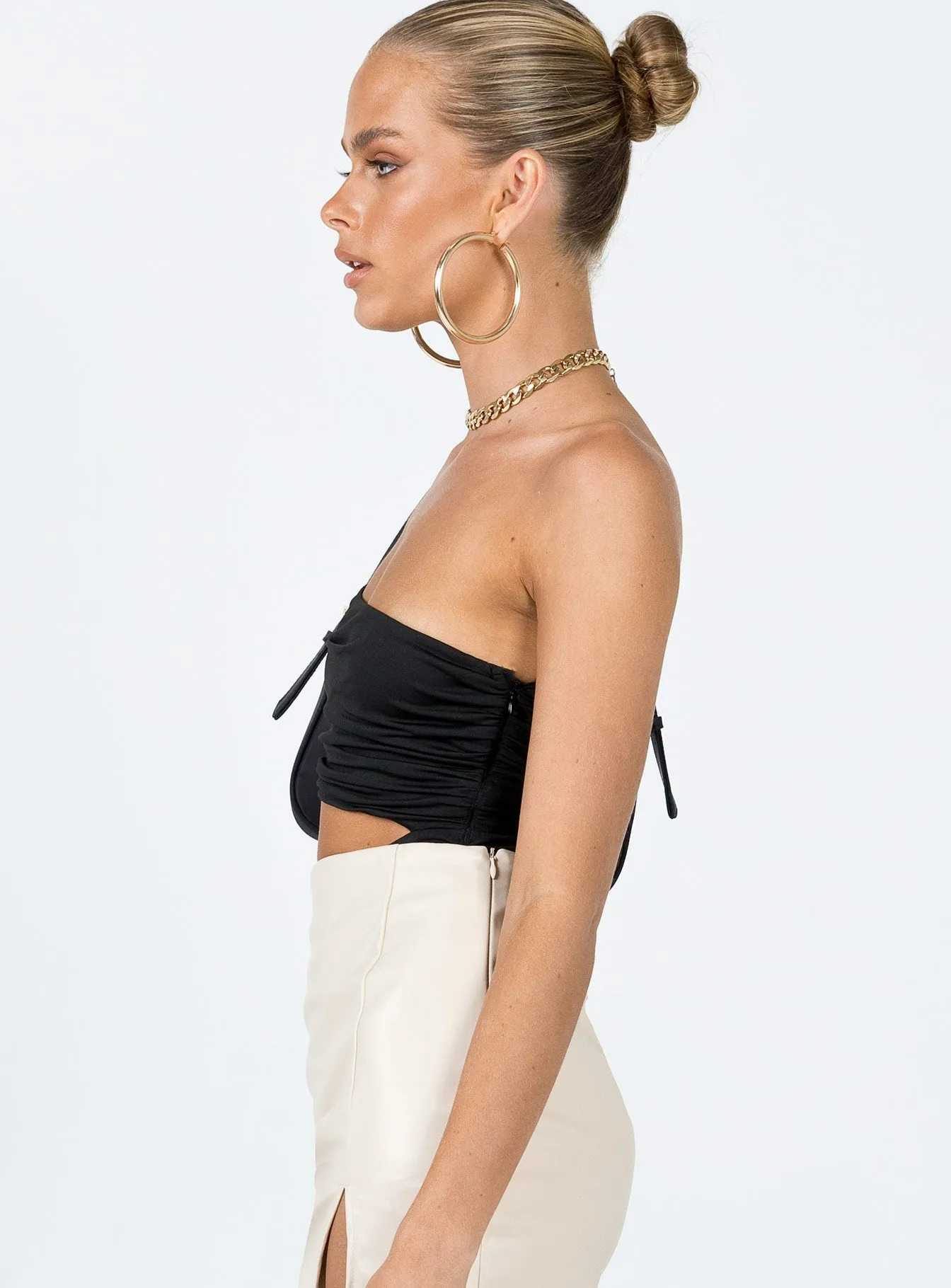 Ferrara Bodysuit Black ballet bodysuit