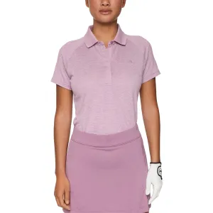 Handmade Fit J.Lindeberg Women's Minnie Golf Polo Shirt - Very Grape Melange
