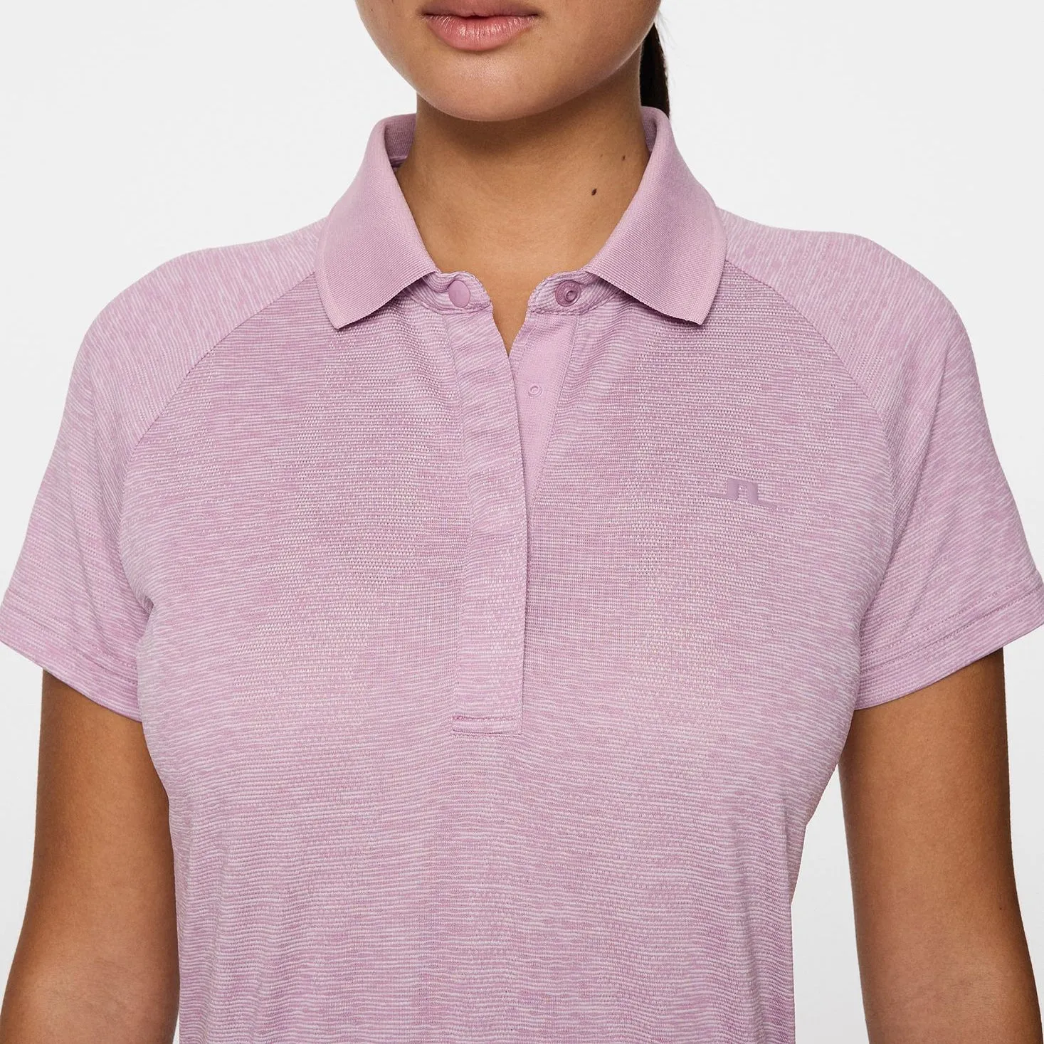 OdorResistantClothing J.Lindeberg Women's Minnie Golf Polo Shirt - Very Grape Melange
