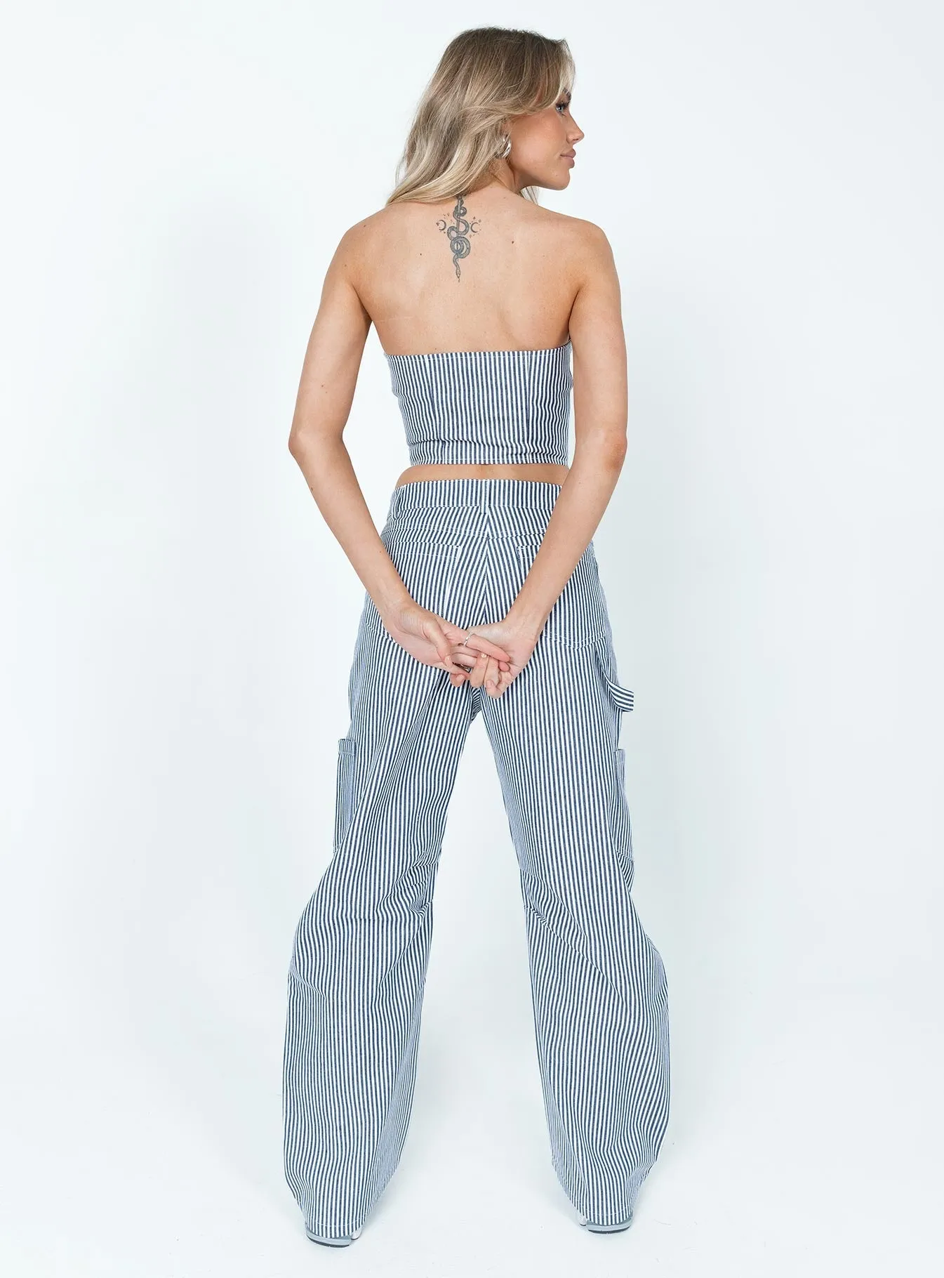 Warm Fit Dynamic Fit Miami Vice Pants Navy Pinstripe