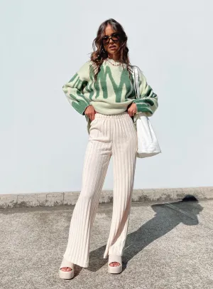 Augustus Pants Cream Chilly Weather Comfort
