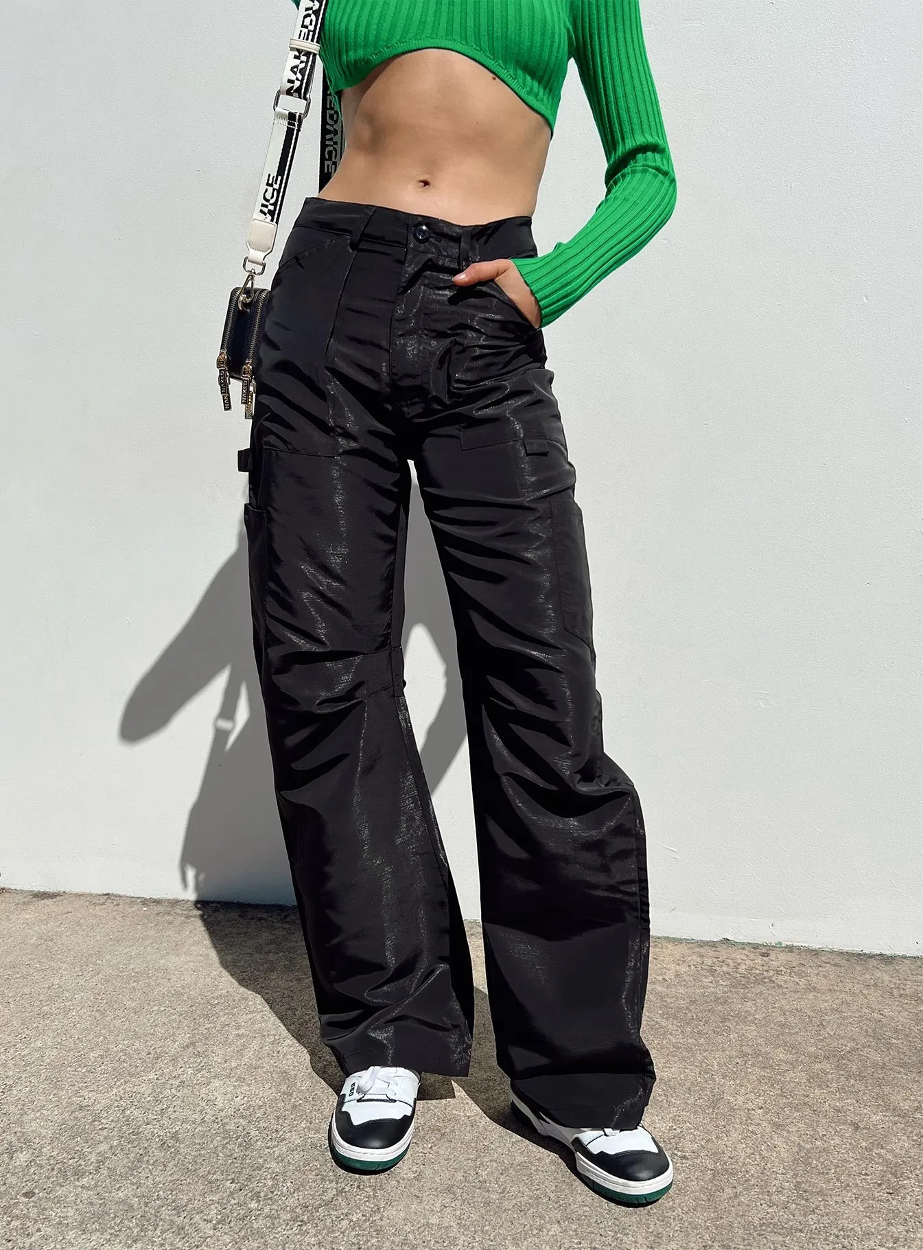 Miami Vice Swish Pant Onyx Thermal Regulating Fabric Day Comfort