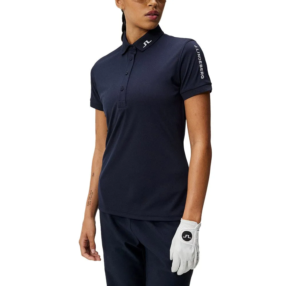 Reinforced Stress Points J.Lindeberg Women's Tour Tech Golf Polo Shirt - JL Navy