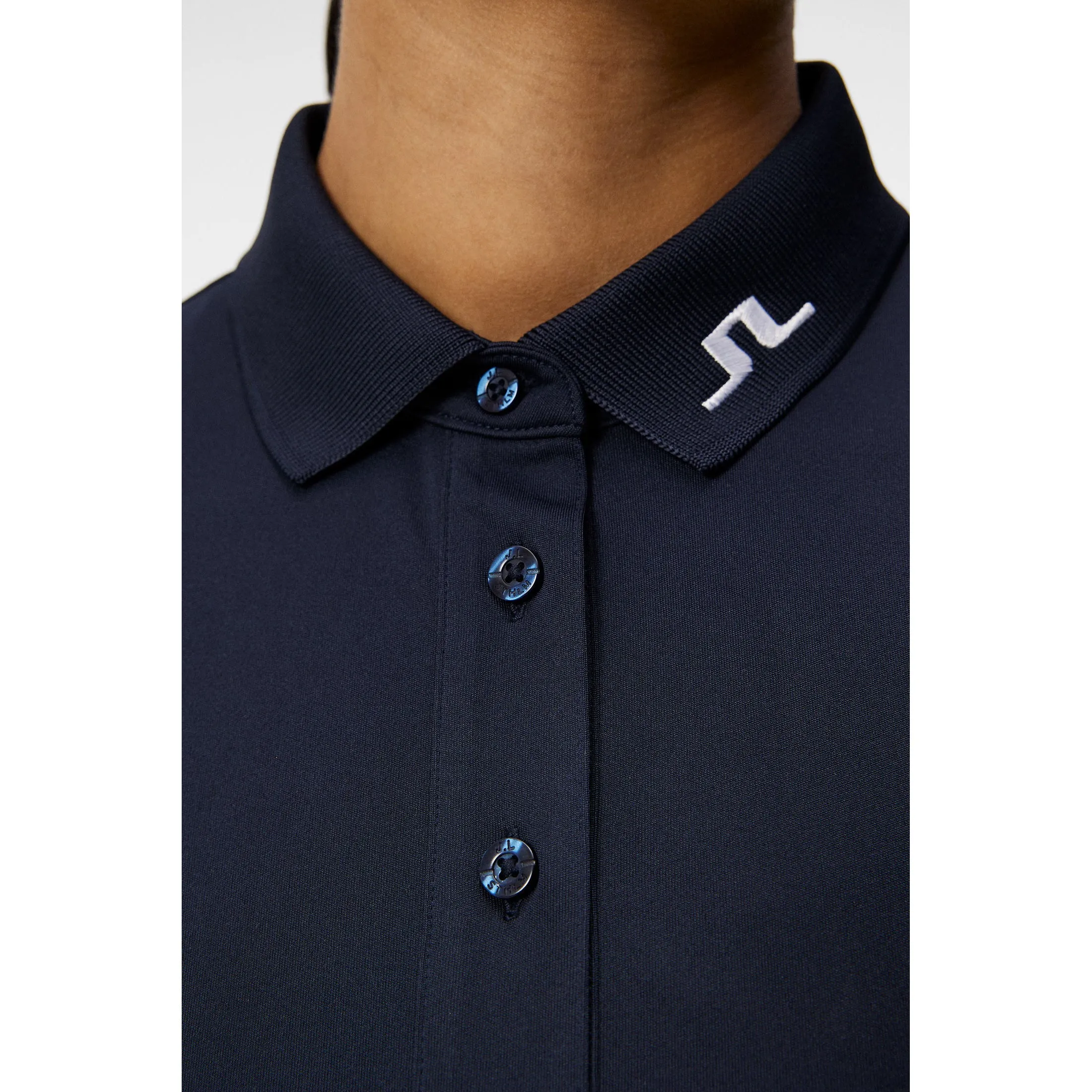 WaterRepellentCoating J.Lindeberg Women's Tour Tech Golf Polo Shirt - JL Navy