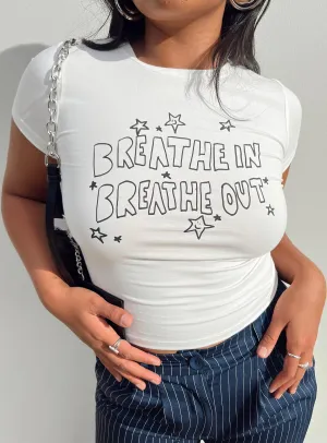 Breathe Tee White HeatResistantMaterial