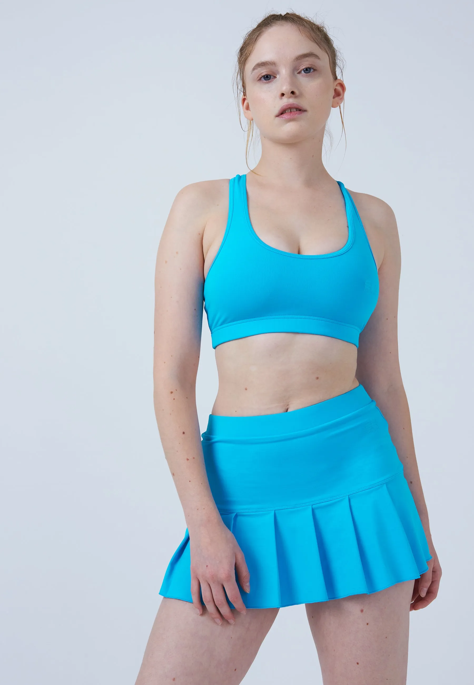 Pleated Tennis Skort, turquoise Wedding guest