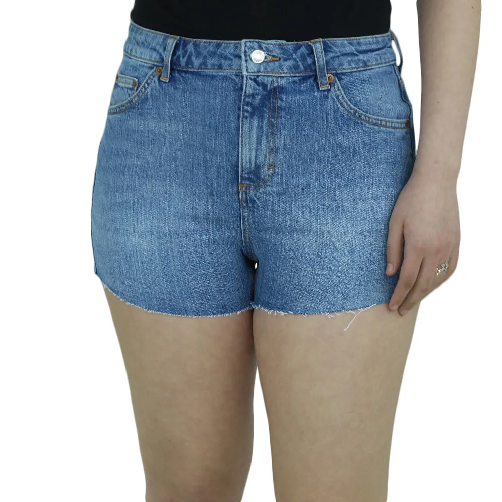 Women's Ripped Denim Short,Blue Outdoor Days