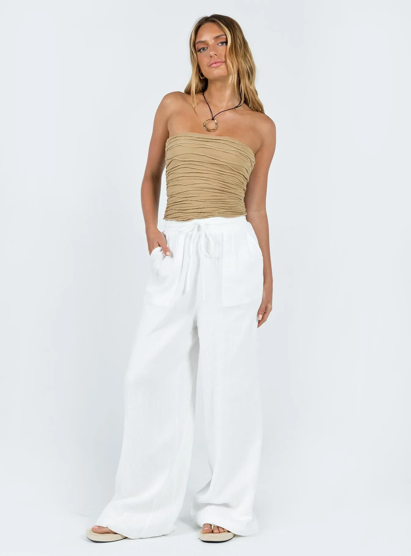 Kahlil Pants White All Day Fit Perfect Layer