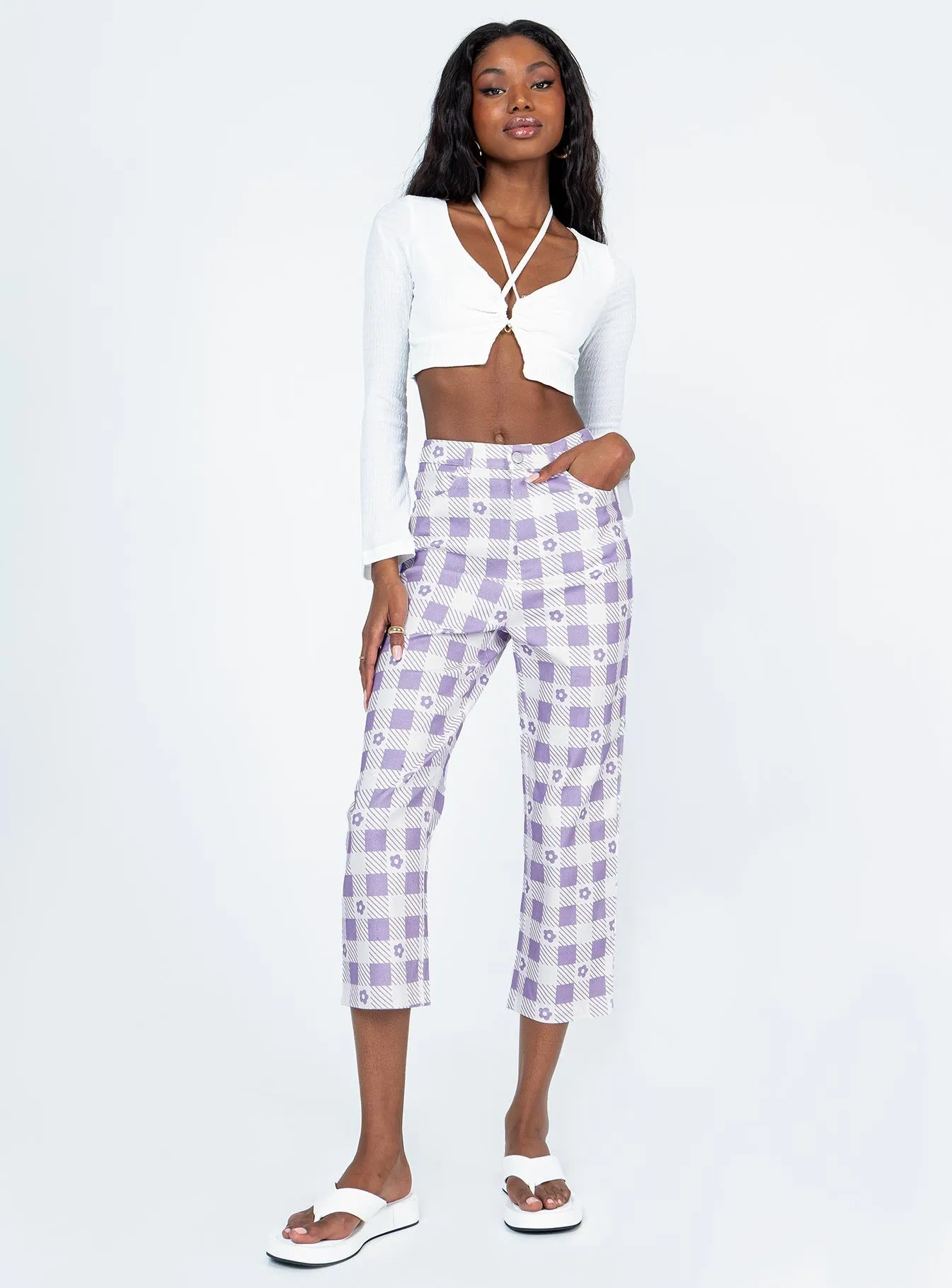 Non Binding Cuffs Marlissa Pants Purple
