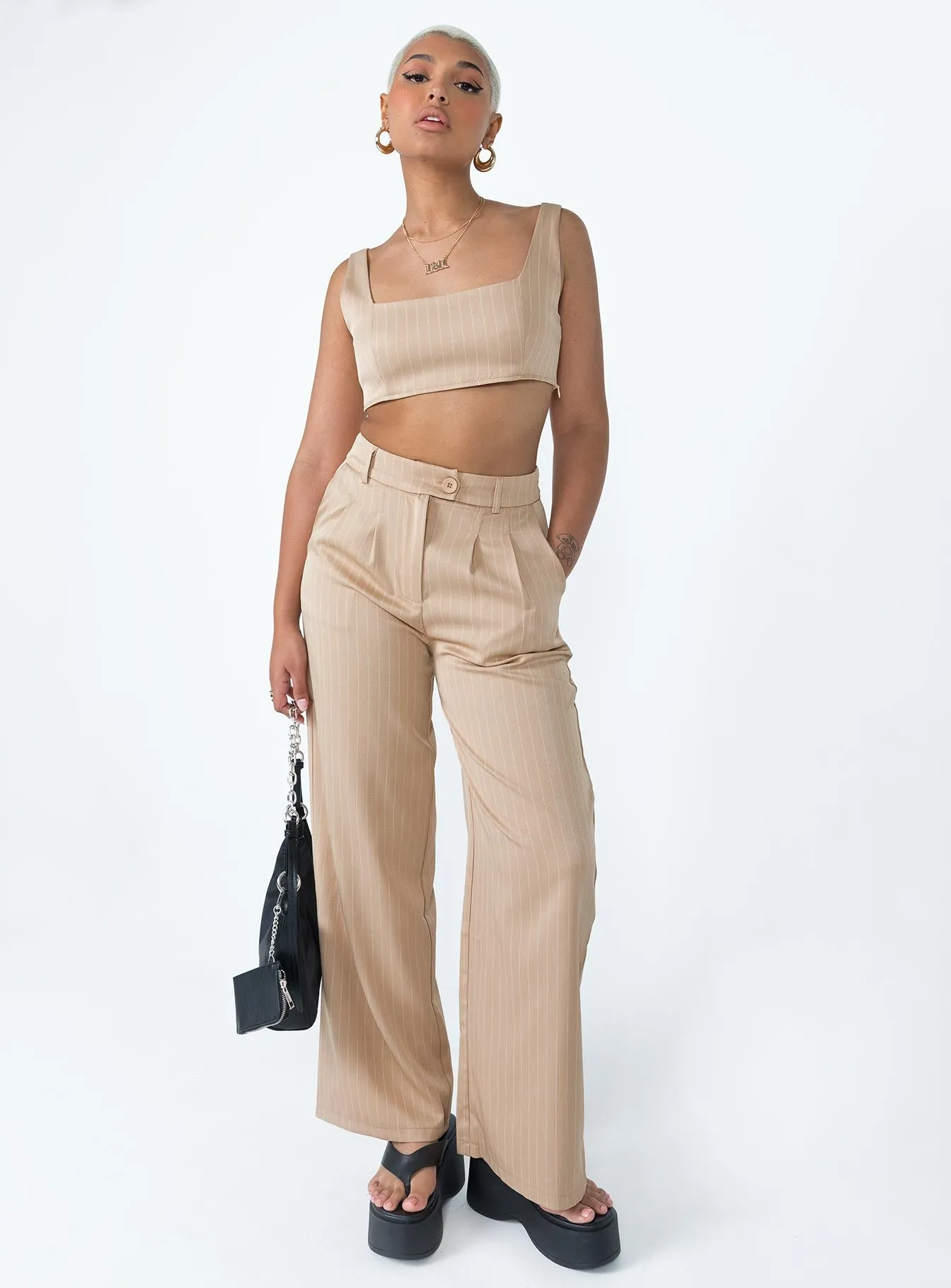 Dynamic Fit Huxley Set Beige Stripe