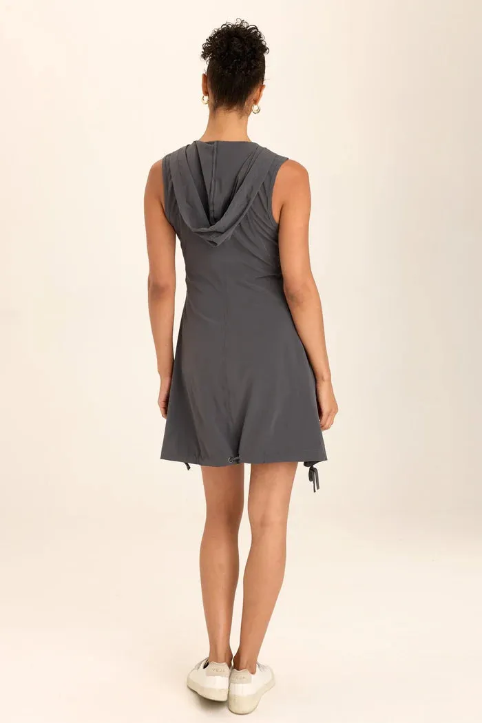 Walk Mood WEARABLES ACTIVE SUMI DRESS - CHARCOAL GREY