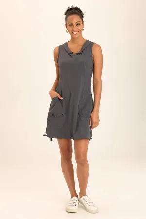 WEARABLES ACTIVE SUMI DRESS - CHARCOAL GREY Mature Glam