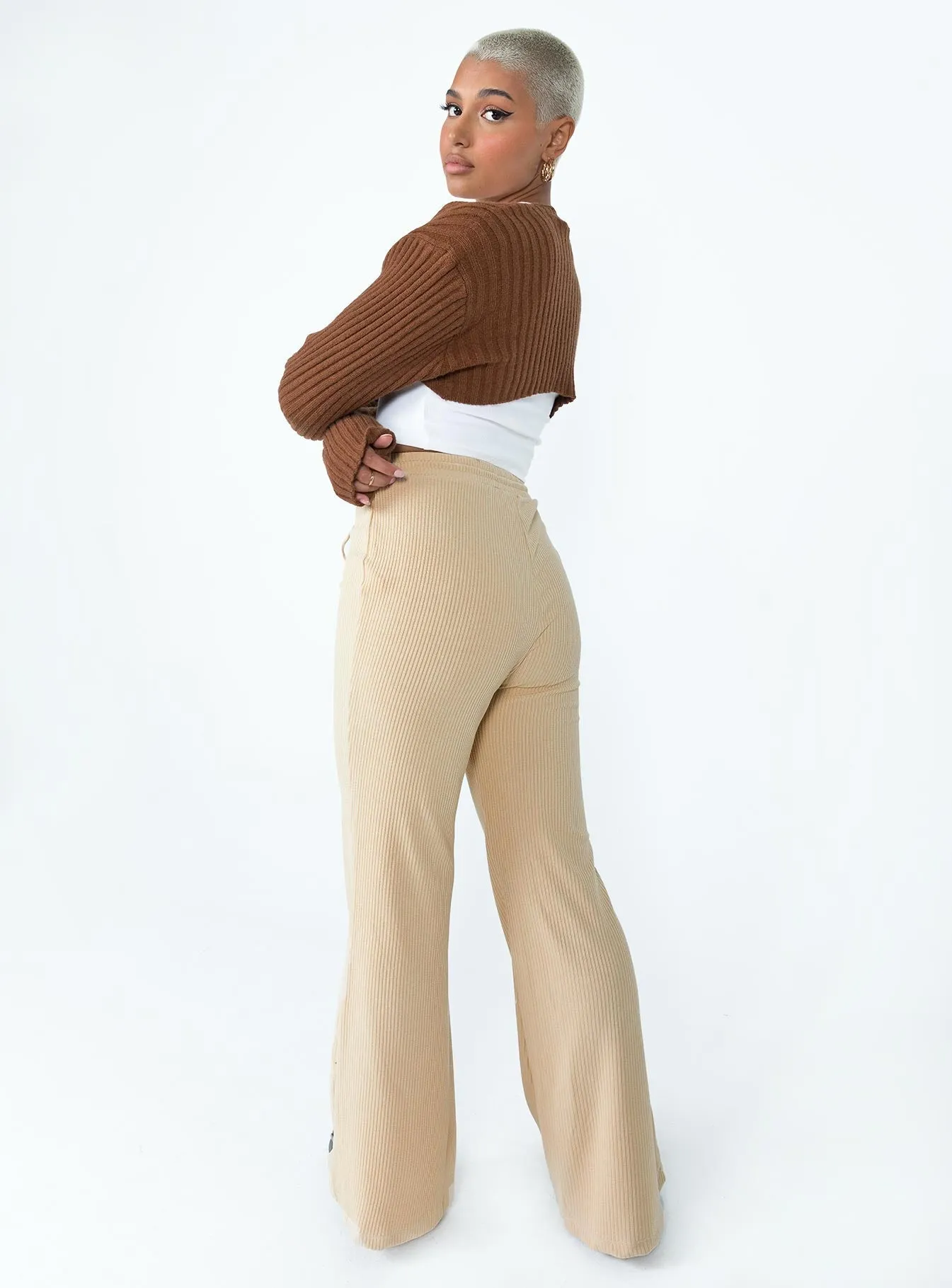 Julian Pants Beige Wrinkle resistant fabric Adaptive Fit