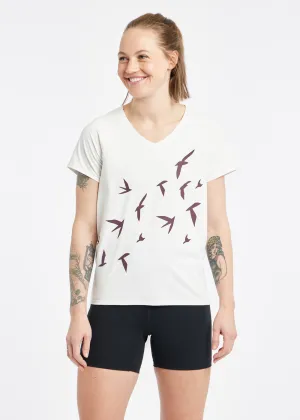 Essential Bird V Neck Short Sleeve Outdoor Fashion