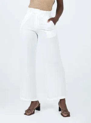 Zelaya Pants White Sporty Touch Versatile Comfort Wear