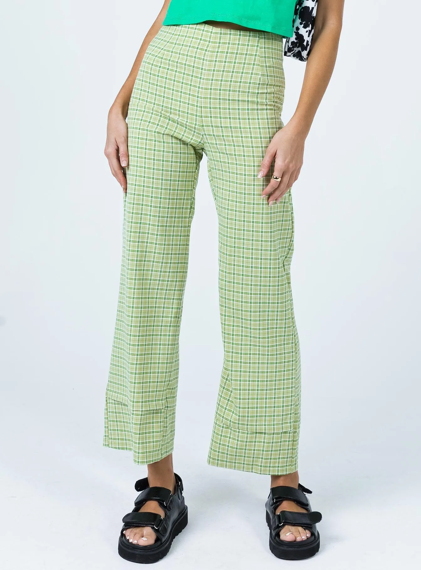 Euros Pants Lime Green Ultra Stretch