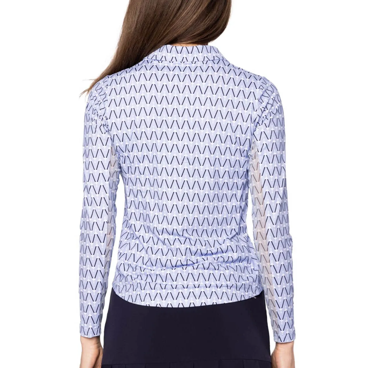 Golftini Women's Cool Girl Long Sleeve Golf Polo Shirt - Nauti & Nice Warm Outerwear
