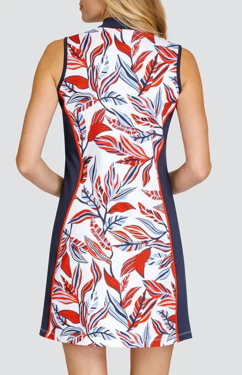 New Tail Activewear Lem 35" Golf Dress - Galleria Foliage MSP$117 Bright Feel