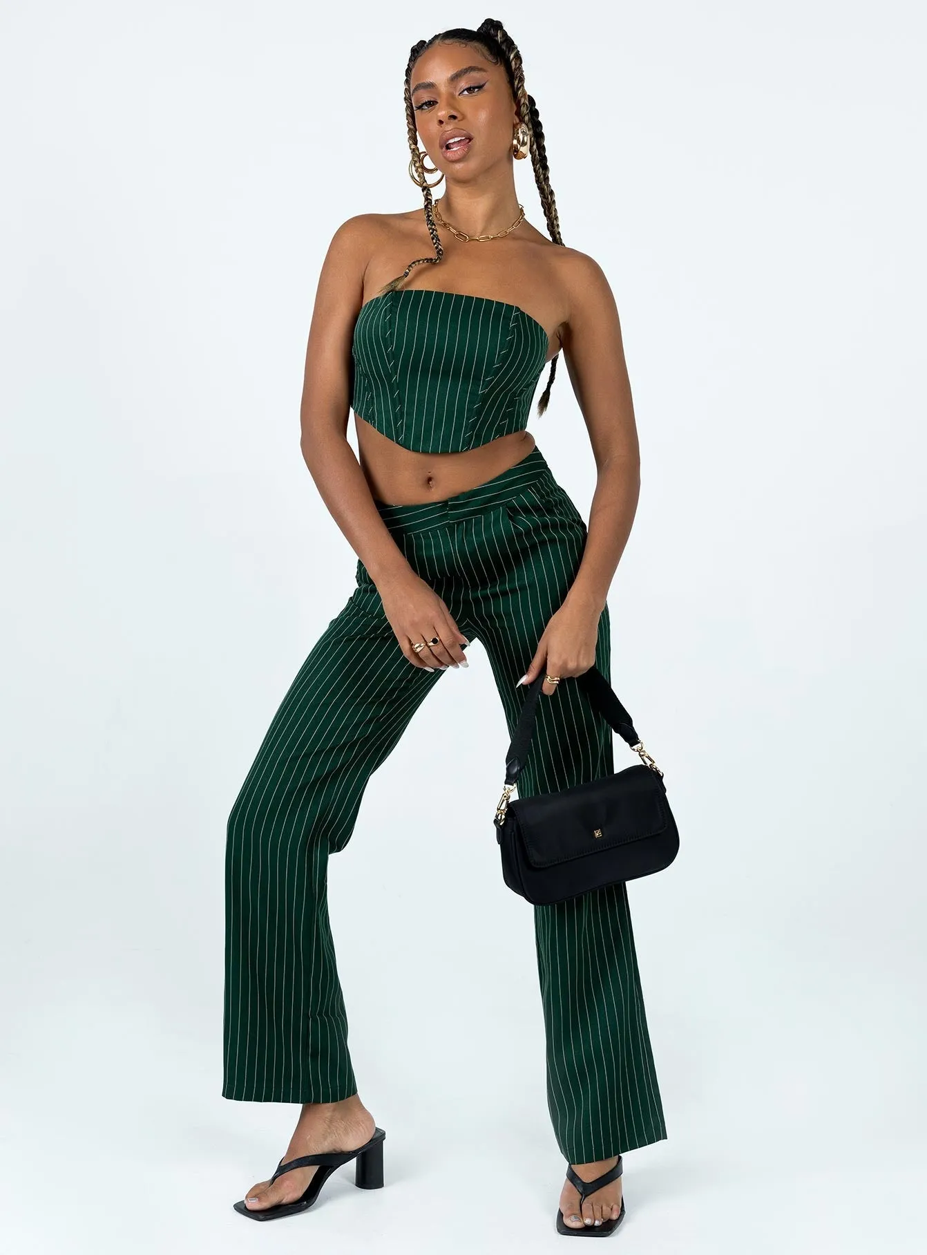 Fit Flex Gerri Set Green Stripe