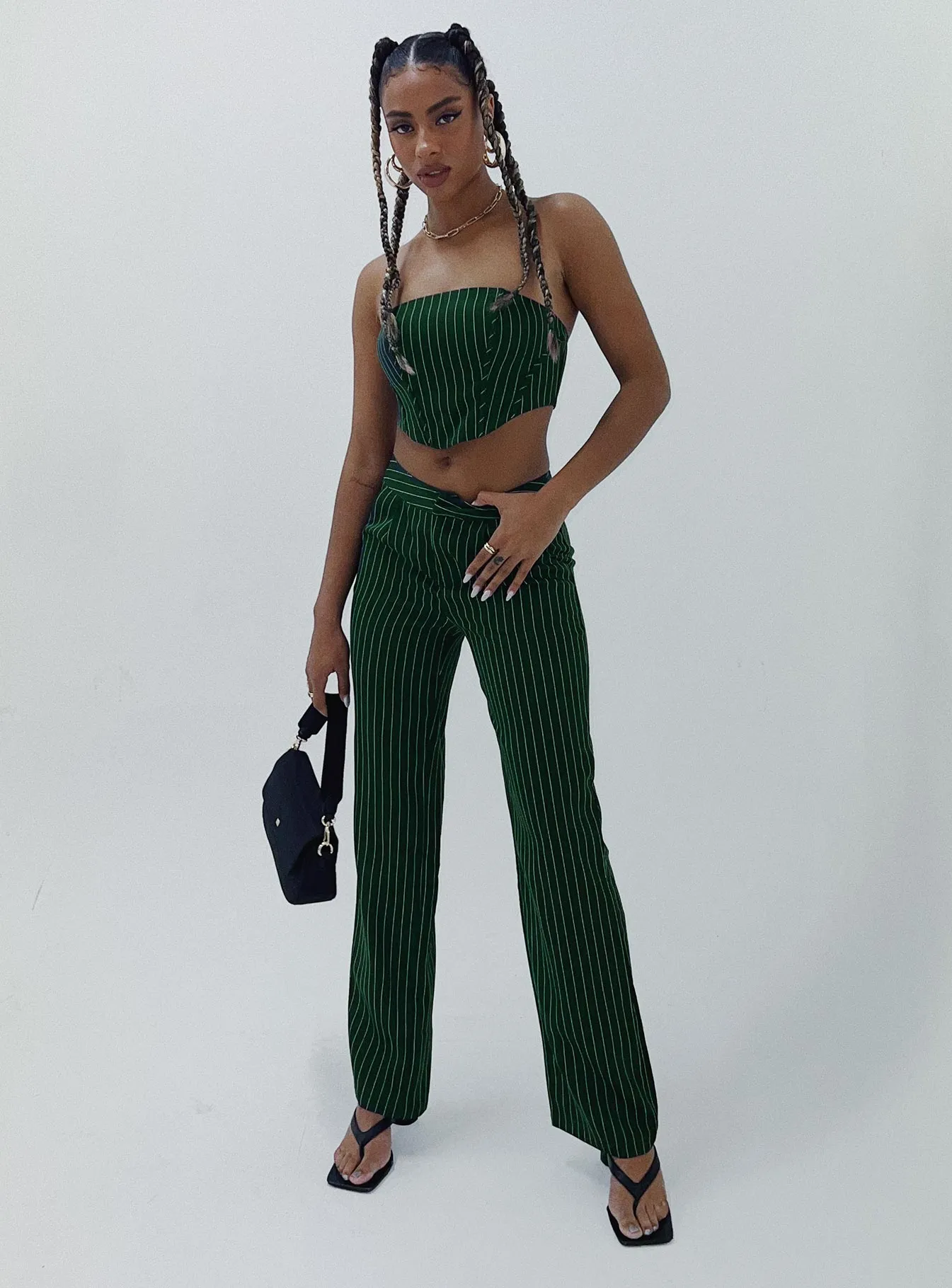 Gerri Set Green Stripe Ultimate Comfort