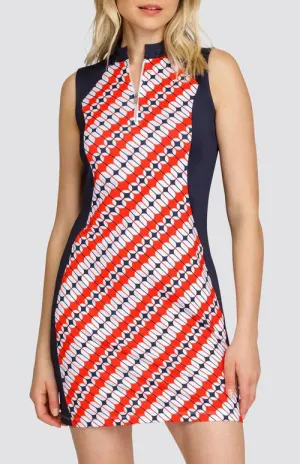 New Tail Activewear Women's Cove Sleeveless Golf Dress - Galleria Geo MSP$117 Sister Charm Weekend Edge