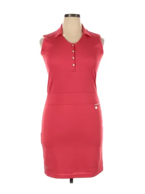 Daily Sports Red Scoop Neck Dress  Size L MSP$123 Summer Air Timeless Layer
