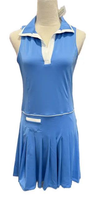Non-Iron New Scratch Seventy Blue Natalie Sleeveless Golf Dress Size M MSP$100