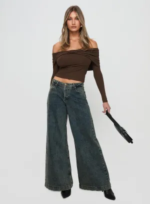 Everyday Flex Reinforced Stress Points Ziggie Low Rise Baggy Jeans Antique Wash