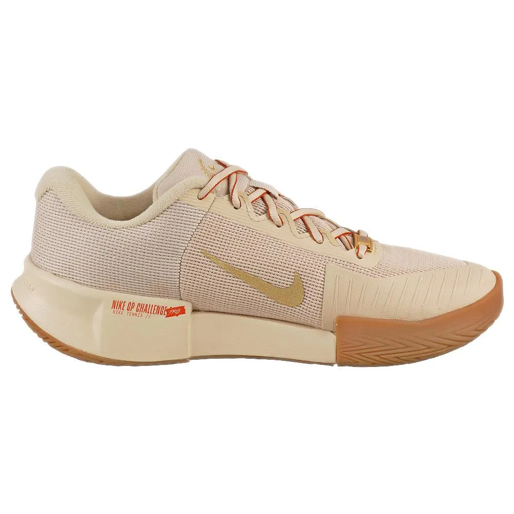 No Slip Nike Women's Air Zoom GP Challenge Pro - Premium - Sand Drift/Metallic Gold