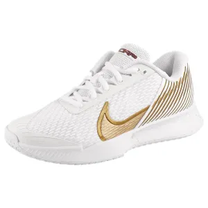 Thermal Insulation Stable base Nike Women's Air Zoom Vapor Pro 2 - Wimbledon - White/Metallic Gold Grain
