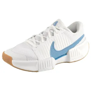 Nike Women's Air Zoom GP Challenge Pro - White/Light Blue Cushioned Midsole Mesh Upper