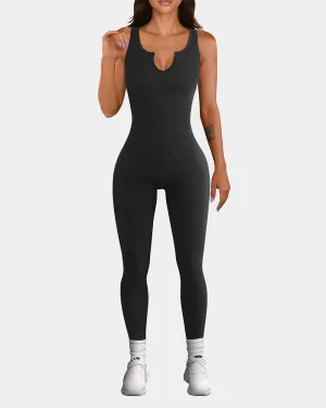 Cloud-Shaped Collar Sport Jumpsuits Dinner Resort Sporty Travel
