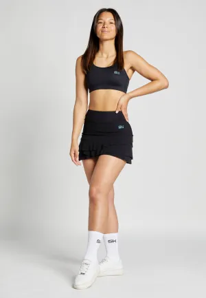 Tulip Light Tennis Skort with Pockets, black Creative Fashion Unisex style
