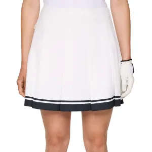 J.Lindeberg Women's Beth Golf Skirt - White Easy Fit