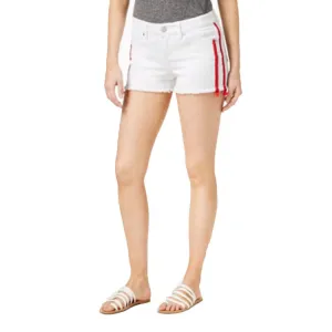 Quick Fit Design Women's  Striped & Faded Denim Shorts