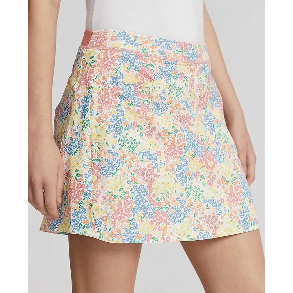 RLX Ralph Lauren Women's Printed Aim Skort 17" - Key West Petals Smooth Feel Fresh Detail
